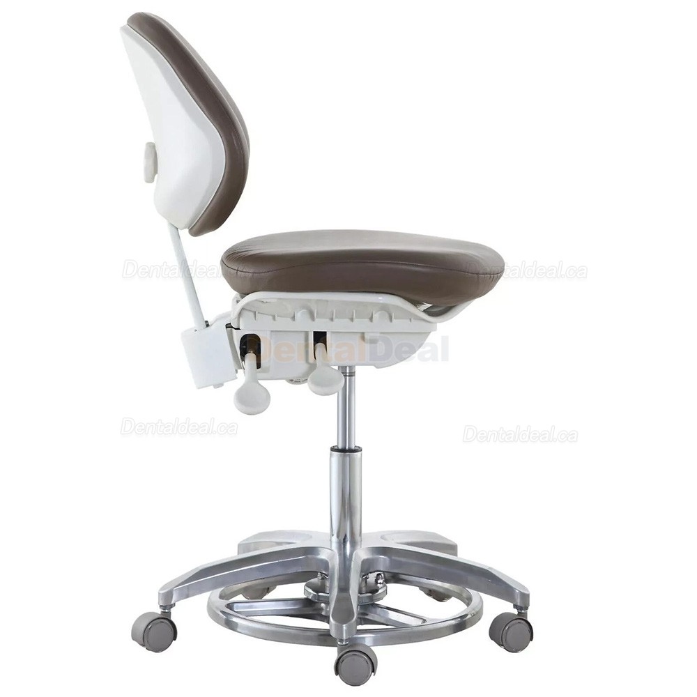 QY DS-FC Dental Operator Stool Dentist Hygienist Assistant Stool with Backrest